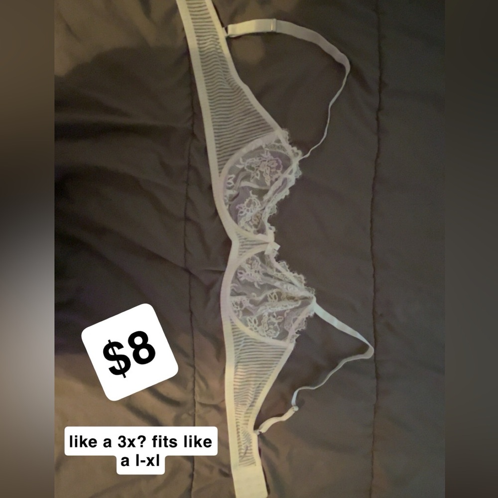 Elegant White Lace Bra